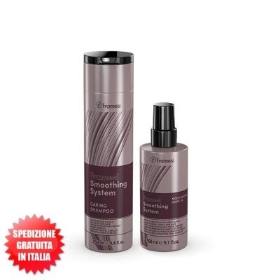 Set Caring Shampoo 250ml + Leave-in 150ml Smoothing System FRAMESI